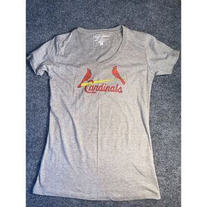 MLB St. Louis Cardinals Wright & Ditson Makers T Shirt Baseball Women Large Gray